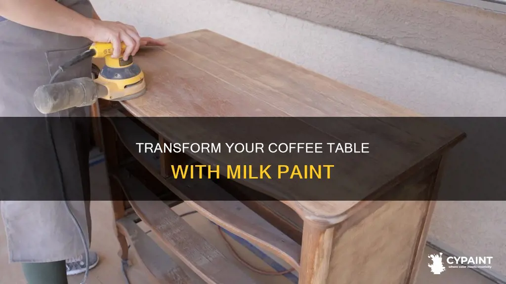 how to paint a coffee table with milk paint