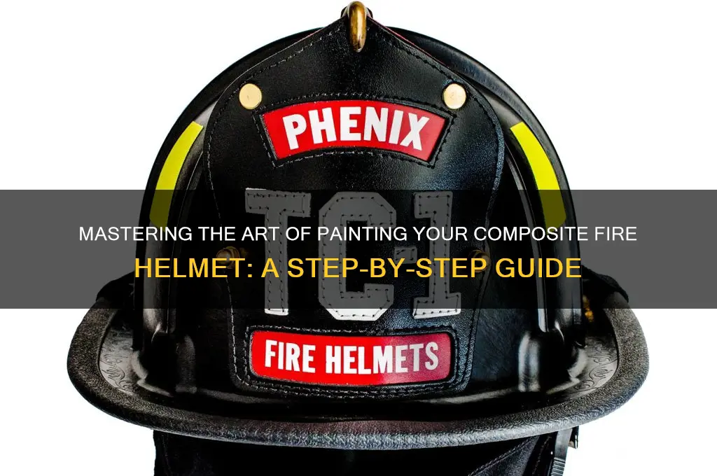 how to paint a composite fire helmet
