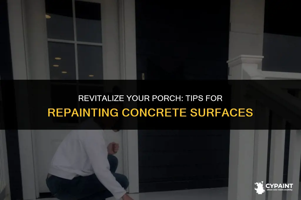 how to paint a concrete porch thats been already painted