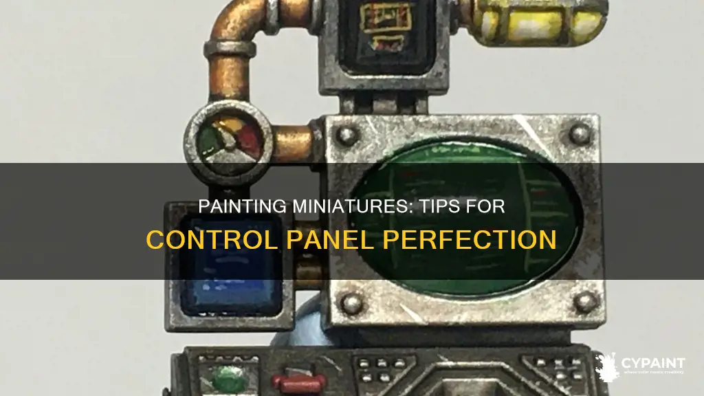 how to paint a control panel on a miniature