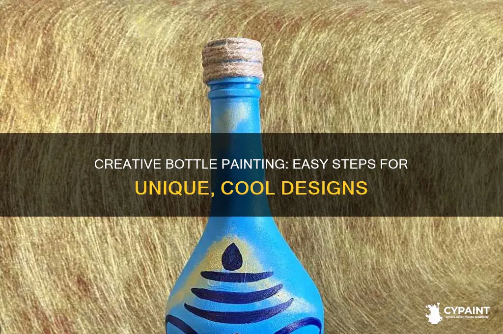 how to paint a cool design on bottles