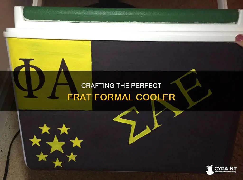 how to paint a cooler for a fraternity formal