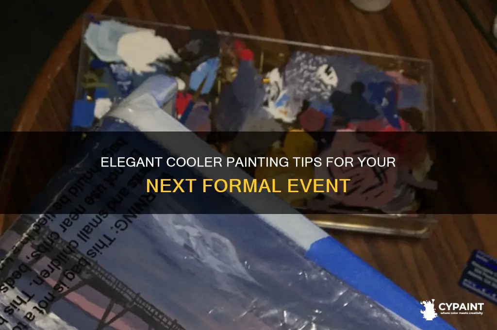 how to paint a cooler for formal