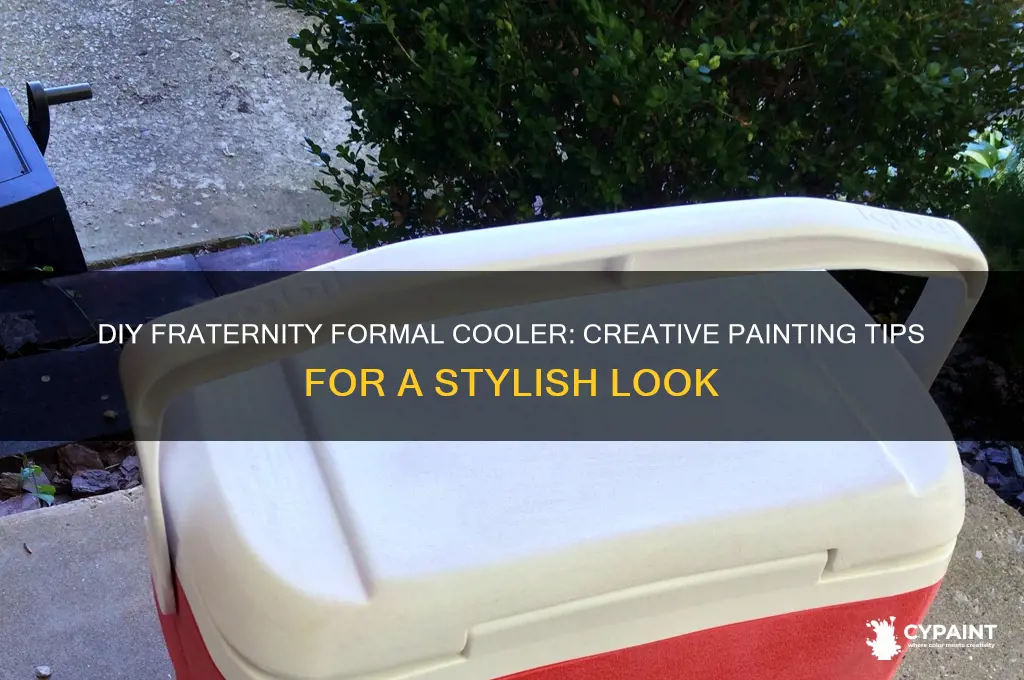 how to paint a cooler for fraternity formal