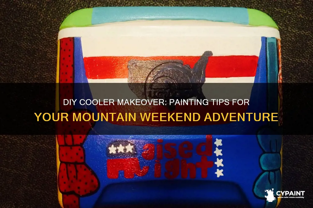 how to paint a cooler for mountain weekend