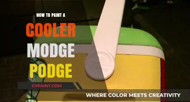 Creative Cooler Makeover: Painting with Mod Podge Techniques