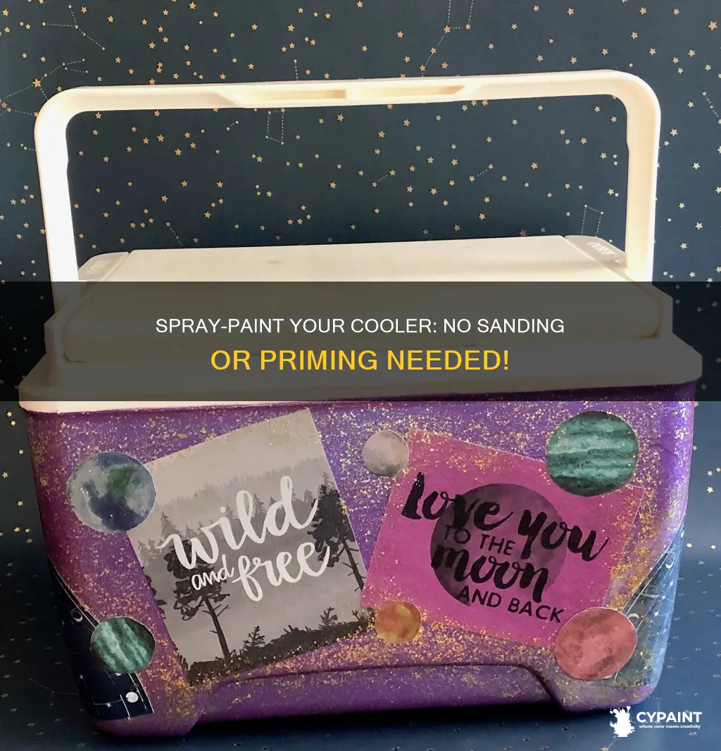 how to paint a cooler without sanding or priming