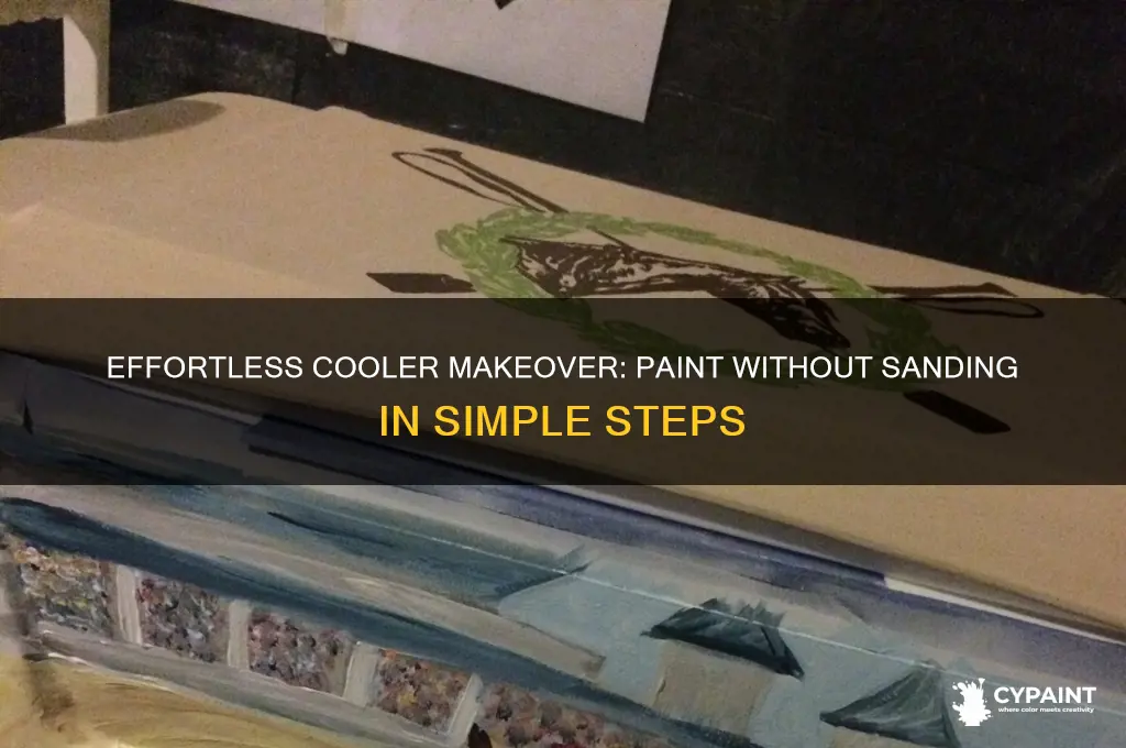 how to paint a cooler without sanding