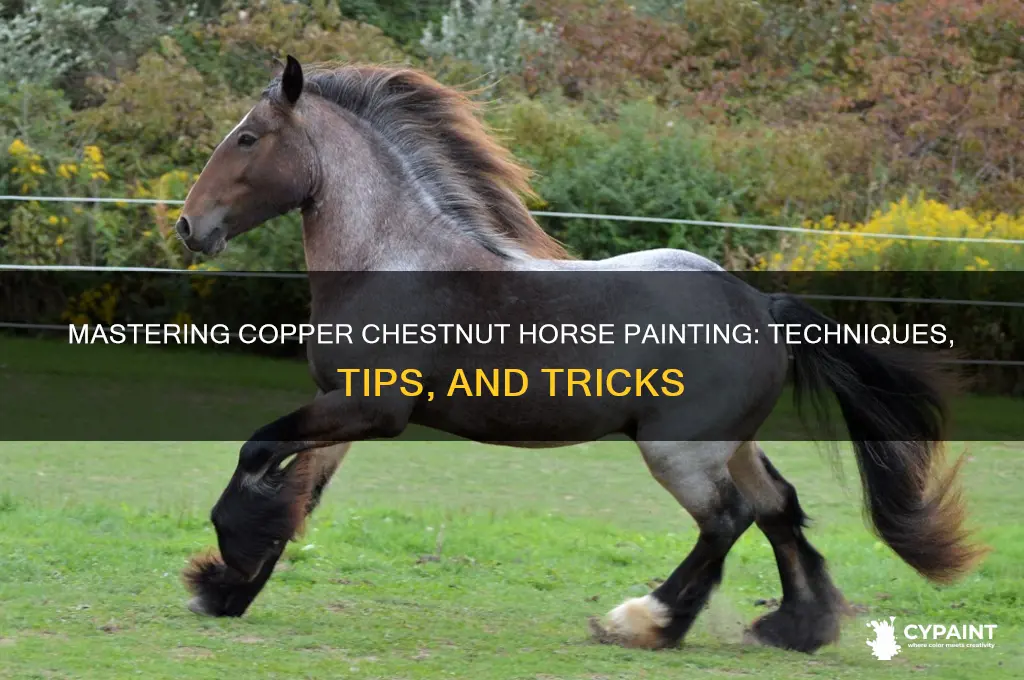 how to paint a copper chestnut horse