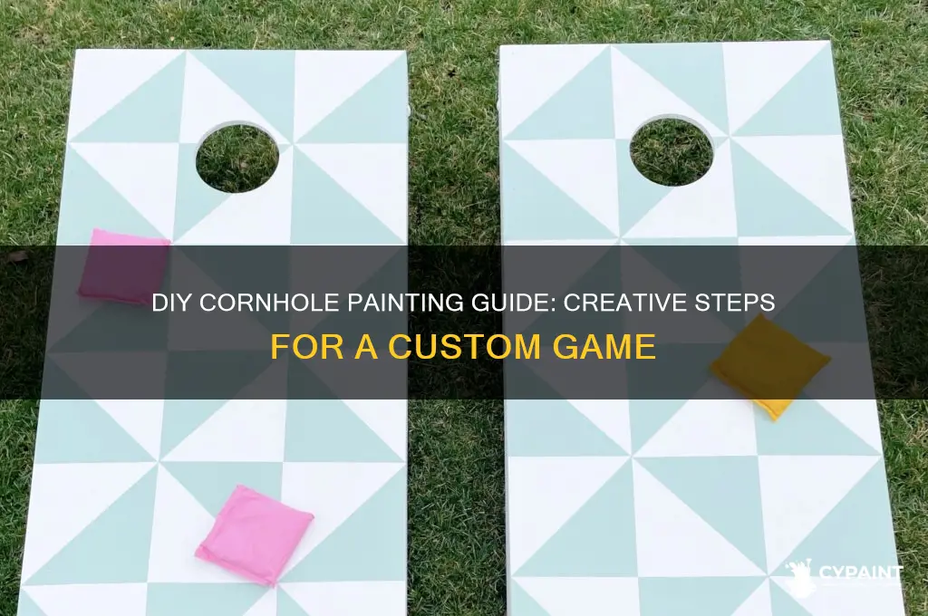 how to paint a corn hole game