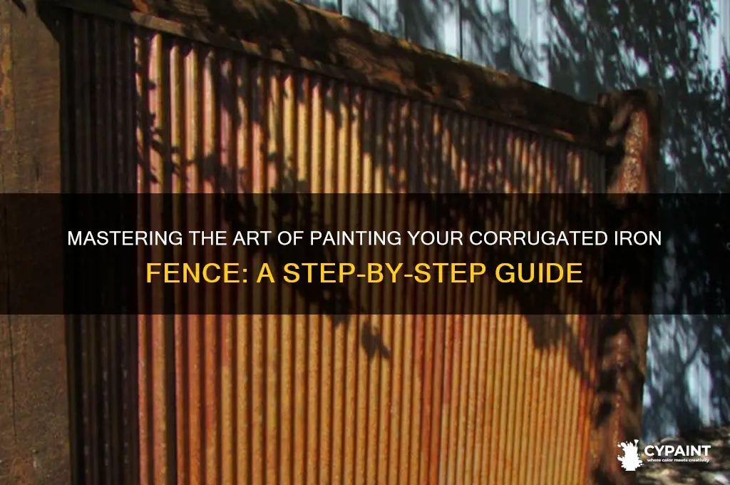 how to paint a corrugated iron fence