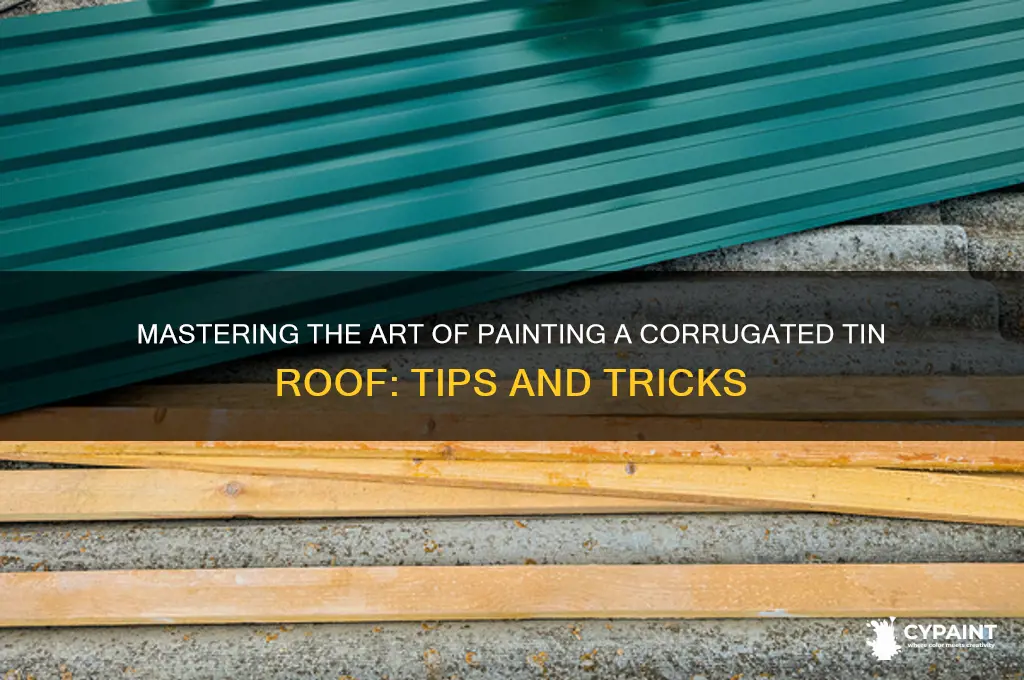 how to paint a corrugated tin roof
