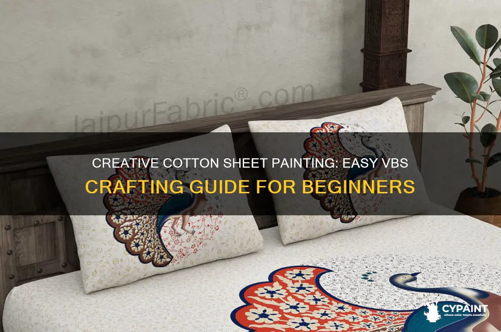 how to paint a cotton sheet vbs