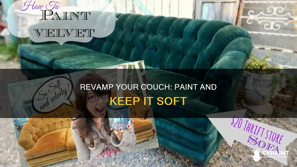 how to paint a couch and keep it soft