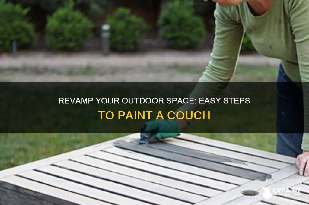 how to paint a couch for outdoors