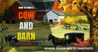 Mastering Rustic Art: Painting a Cow and Barn Step-by-Step