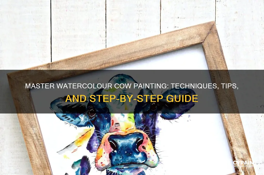how to paint a cow in watercolour
