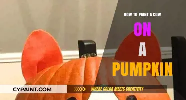 Creative Pumpkin Art: Step-by-Step Guide to Painting a Cow Design
