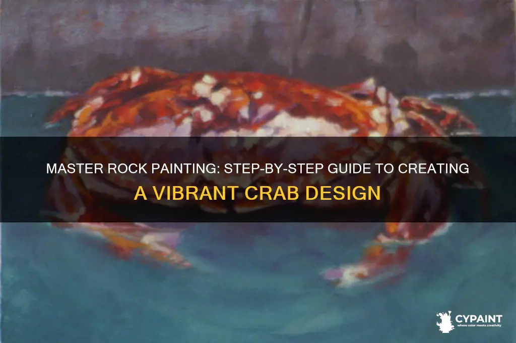 how to paint a crab on a rock