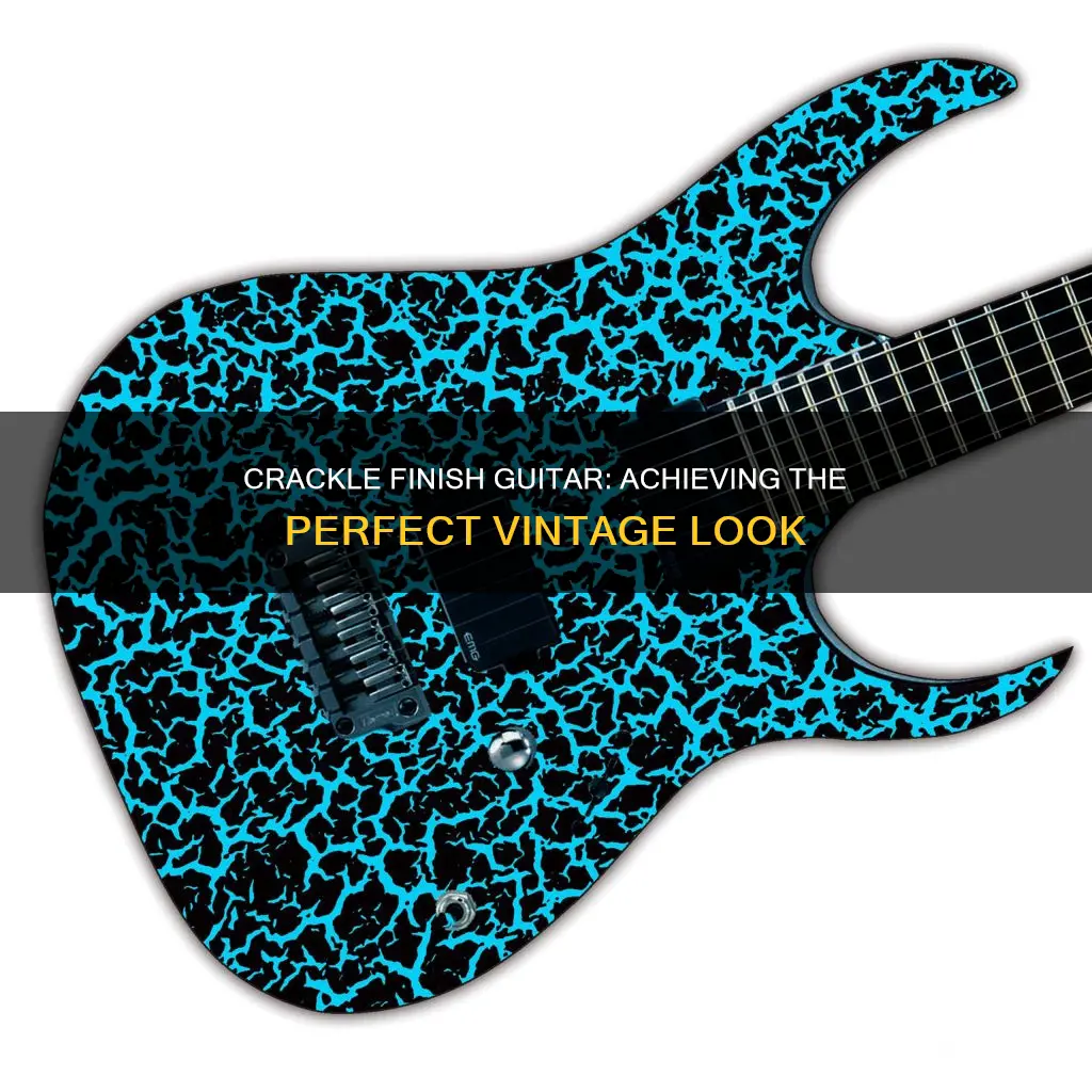 how to paint a crackle finish on a guitar