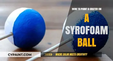 Creating a Cratered Surface on Styrofoam Balls