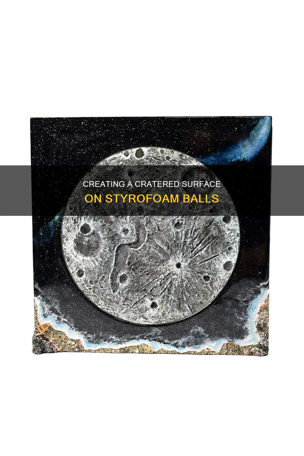 how to paint a crater on a syrofoam ball