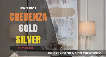 Glam Up Your Space: Painting a Credenza Gold and Silver