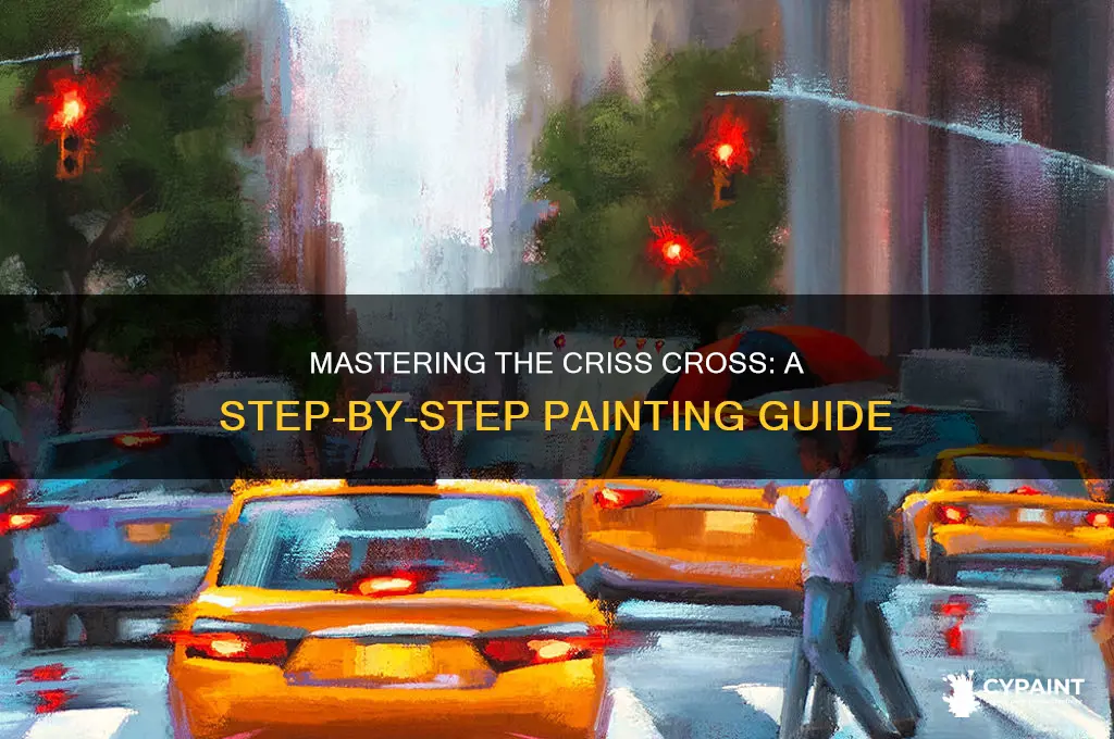 how to paint a criss cross pattern