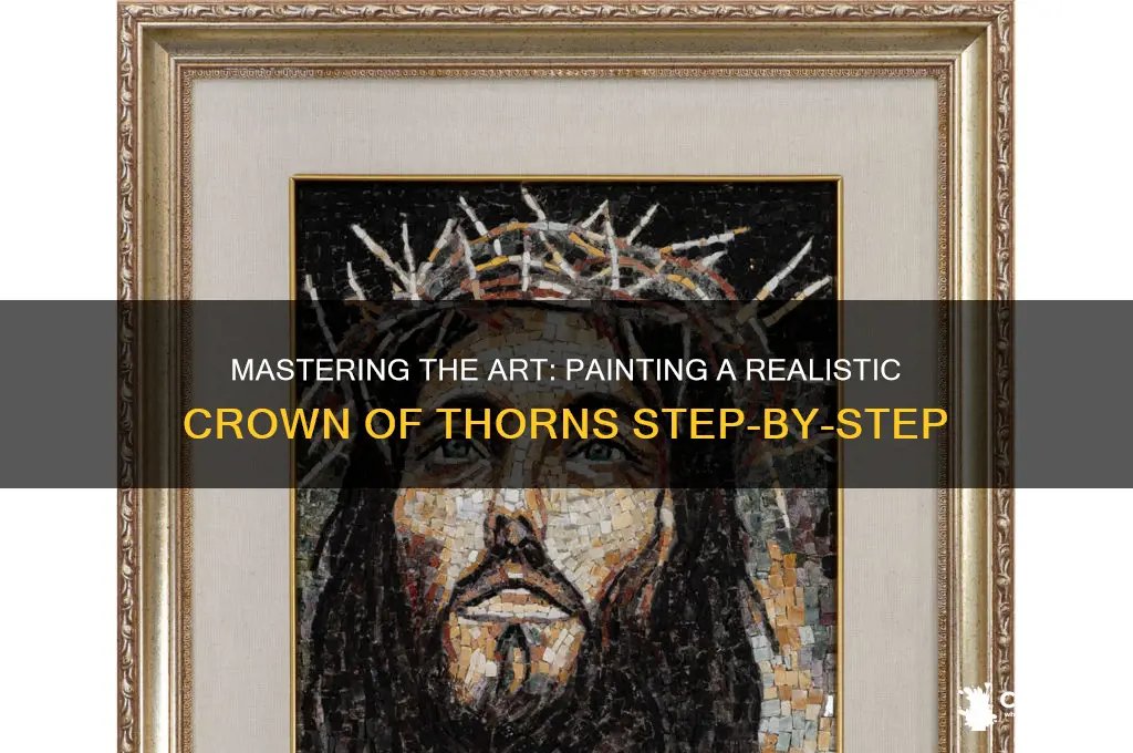 how to paint a crown of thorns