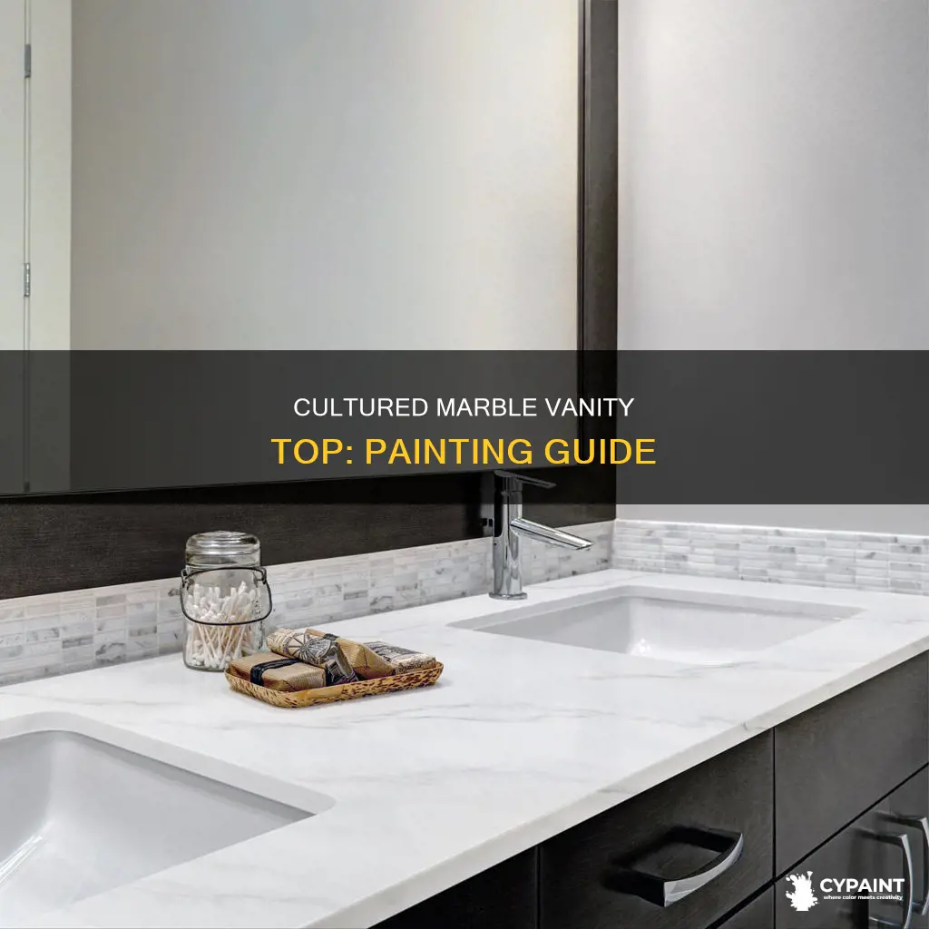 how to paint a cultured marble bathroom vanity top