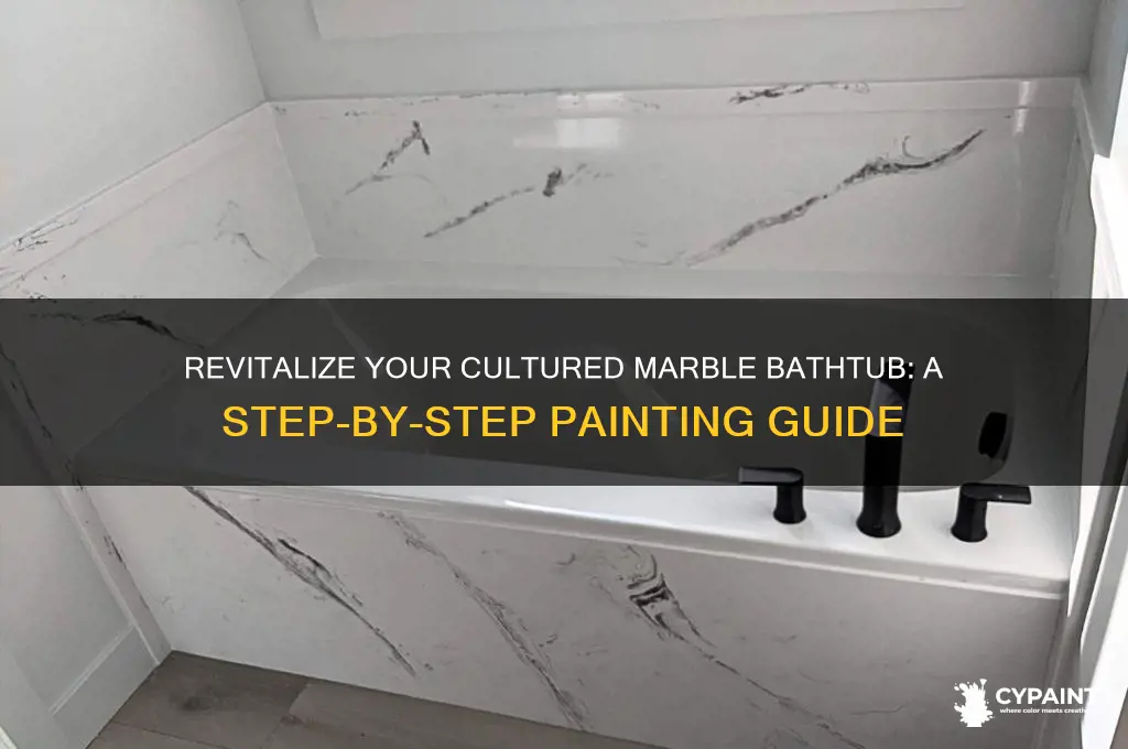 how to paint a cultured marble bathtub