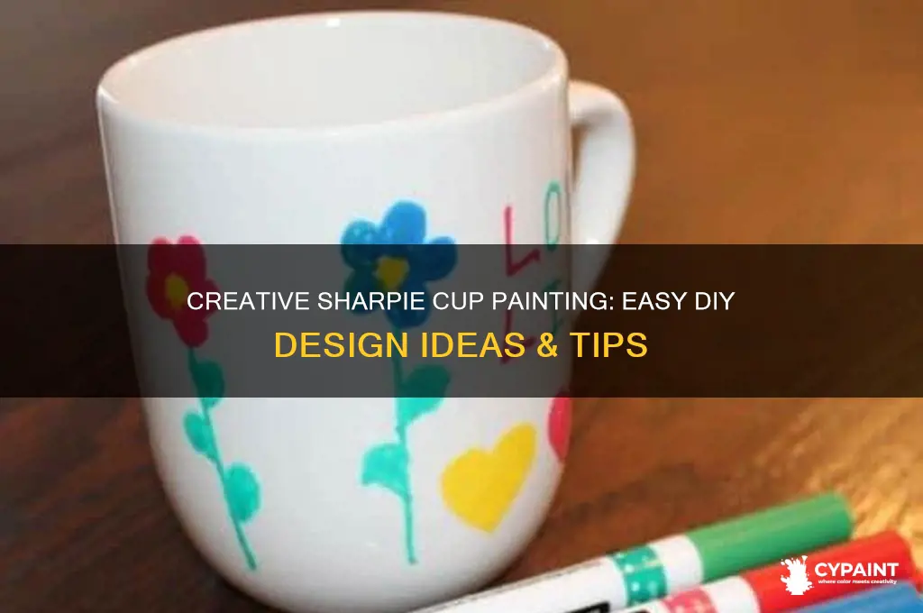 how to paint a cup with sharpie