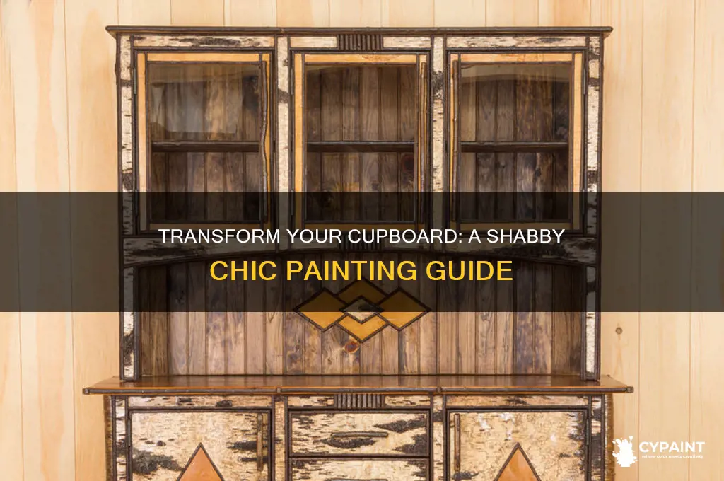 how to paint a cupboard shabby chic