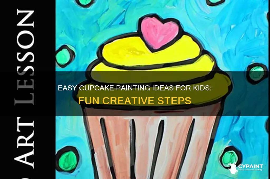 how to paint a cupcake for kids