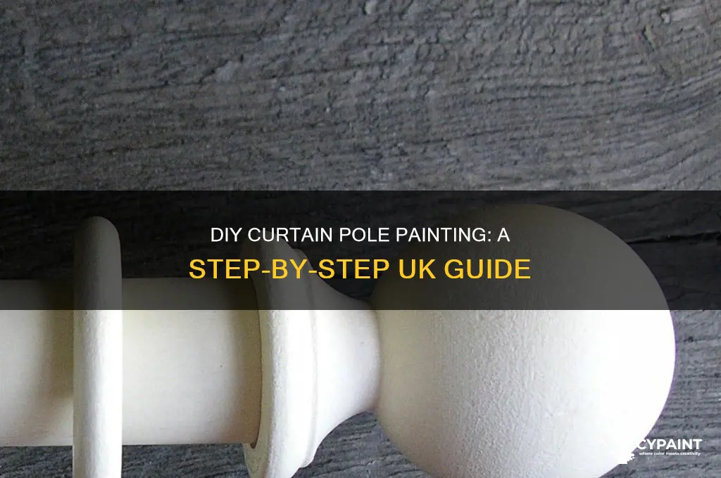 how to paint a curtain pole uk