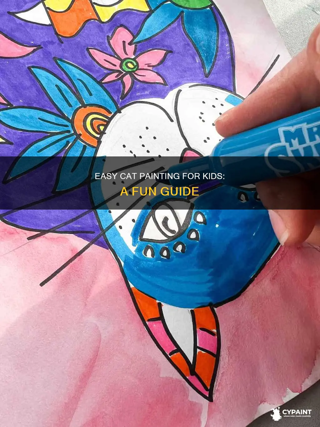 how to paint a cute easy for kids catist