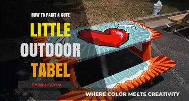 Easy DIY Guide: Painting a Charming Outdoor Table for Your Patio