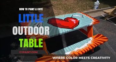 Easy DIY Guide: Painting a Charming Outdoor Table for Your Garden