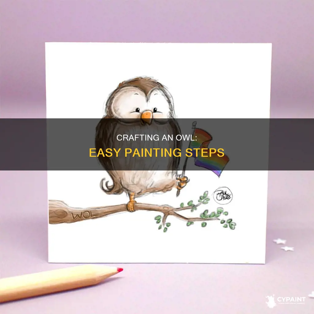 how to paint a cute owl step by step