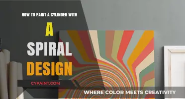 Spiral Cylinder Art: Painting a Unique Design