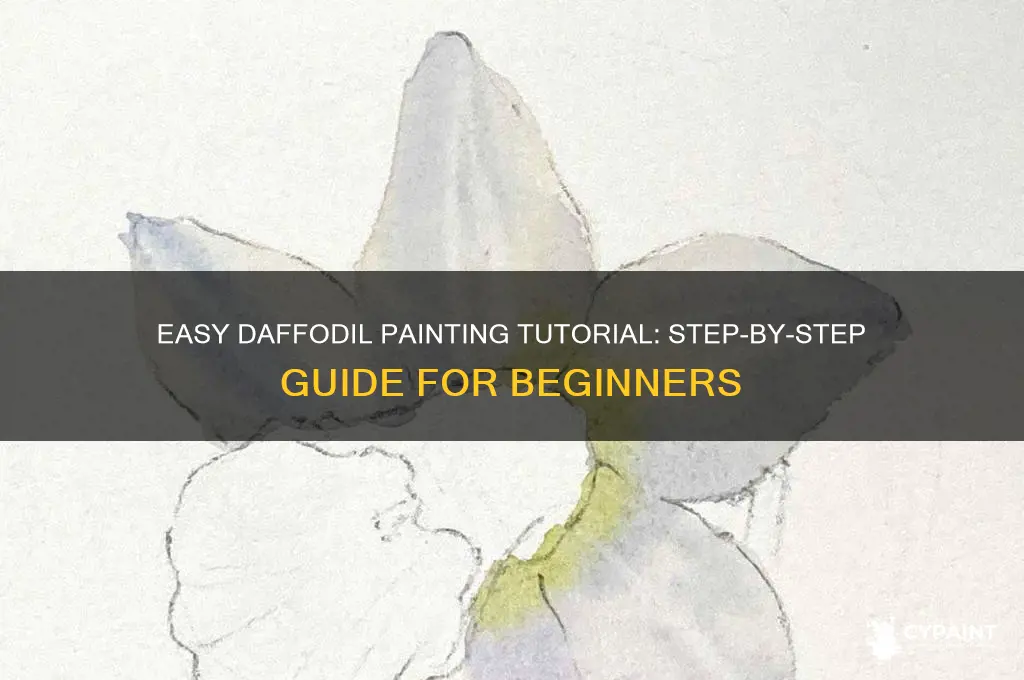 how to paint a daffodil for beginners