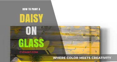 Master Glass Painting: Step-by-Step Guide to Creating a Daisy Design