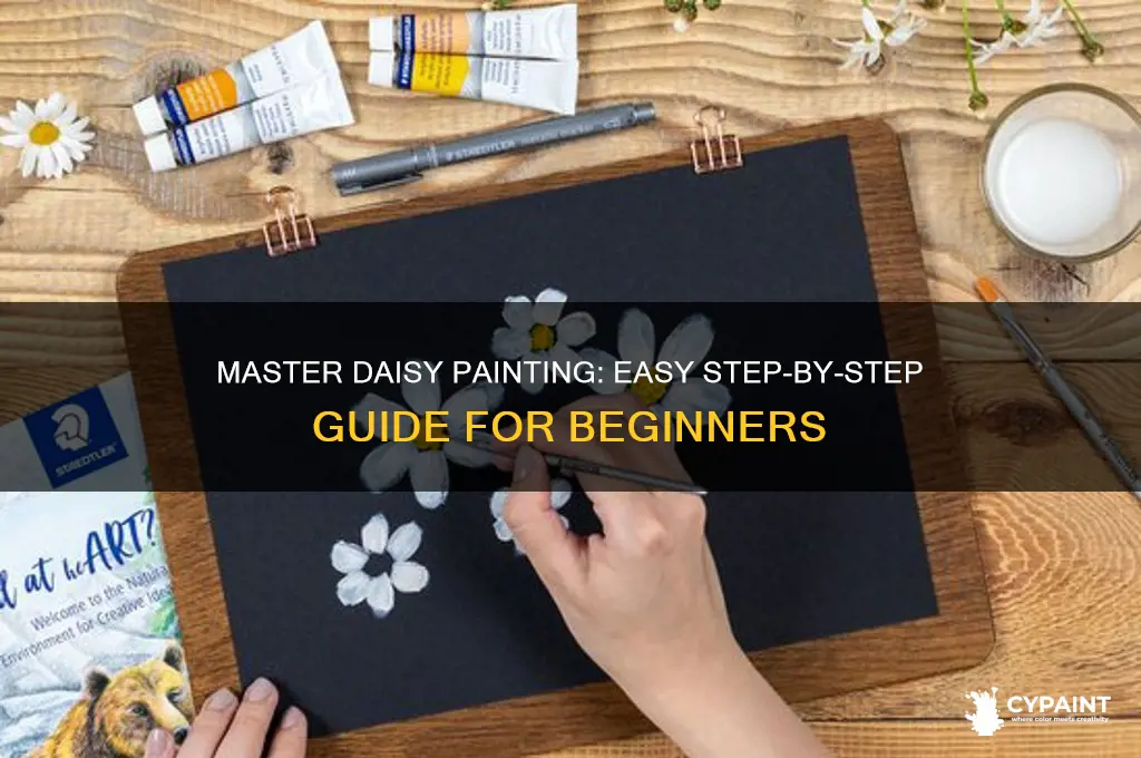 how to paint a daisy step by step