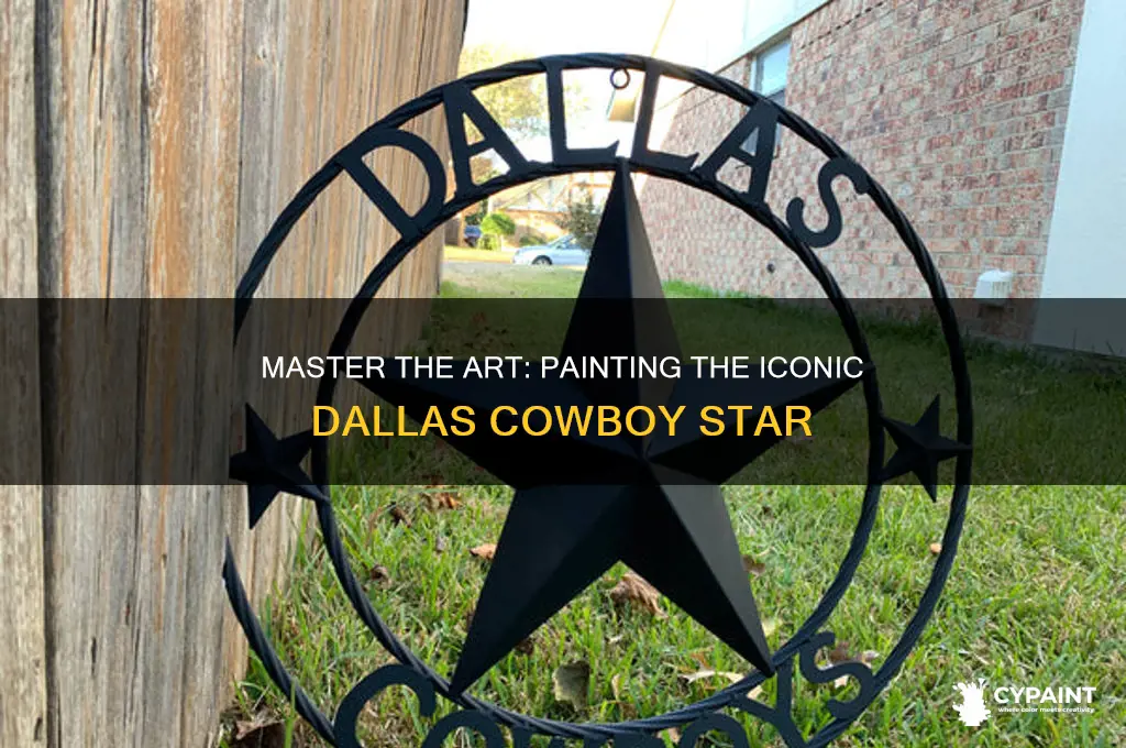 how to paint a dallas cowboy star