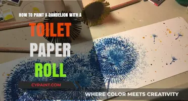 Crafting with Nature: Dandelion Art Using a Toilet Paper Roll