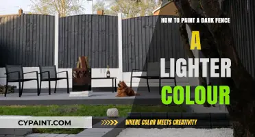Transforming Dark Fences: Lighter Paint, Brighter Appeal
