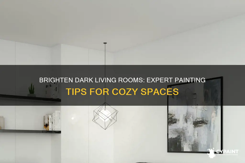 how to paint a dark living room