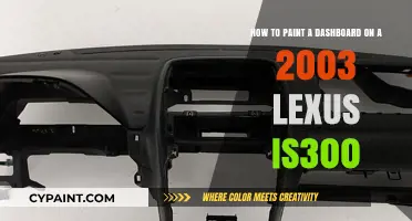 Revive Your Ride: Painting the Dashboard of a 2003 Lexus IS300