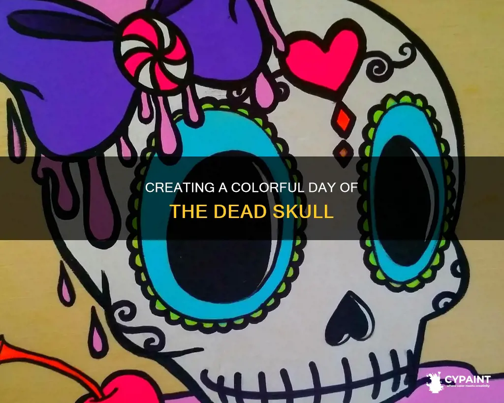 how to paint a day of the dead skull