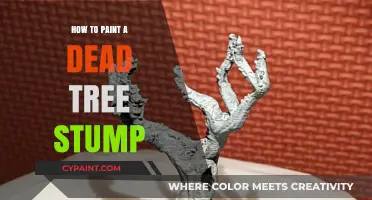 Reviving Decay: Artistic Guide to Painting a Dead Tree Stump